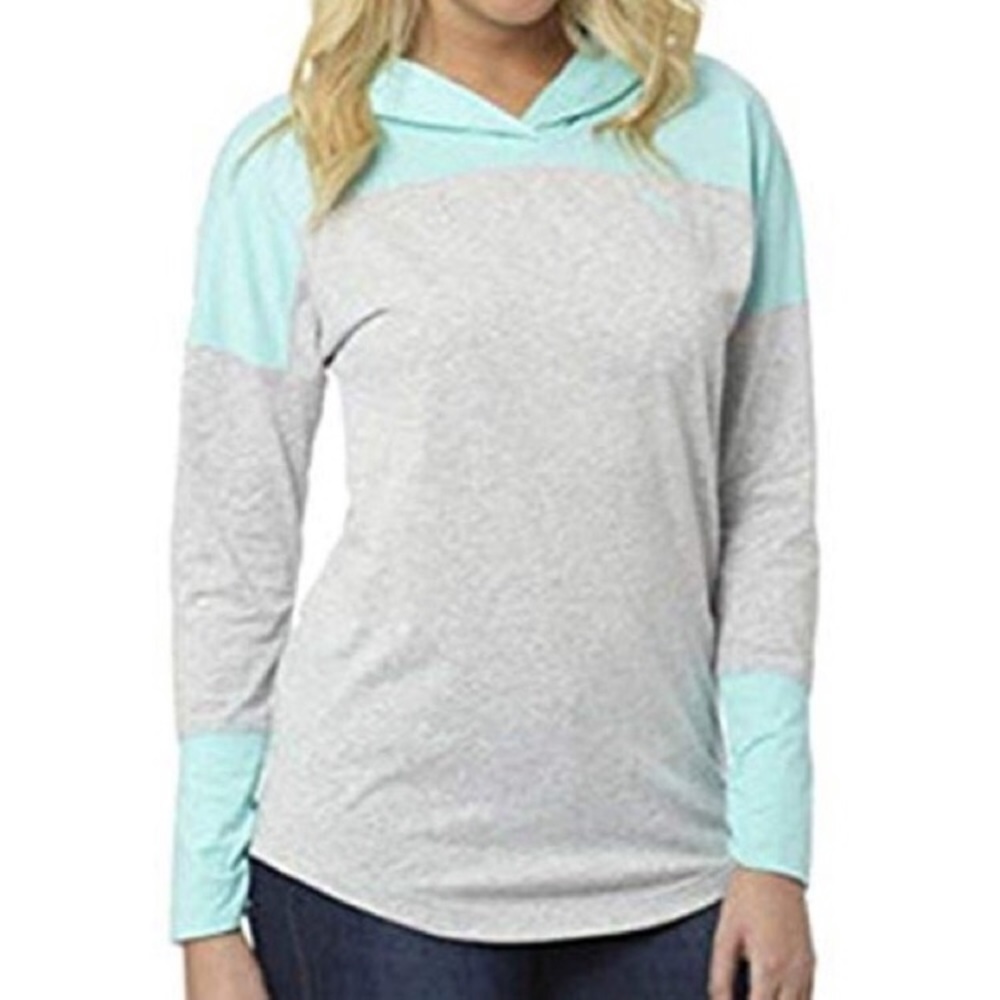 Puma Gray/Mint Pullover Hoodie Large
